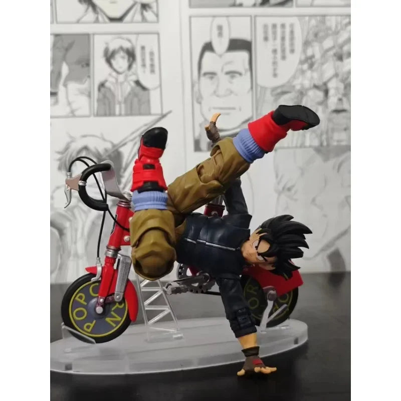 Tonsenarttoys Dragon Ball Son Goku  Ride Bike 01A 01B  Dragon Ball SHF Gogeta Anime Action Figures Model Collection Toys