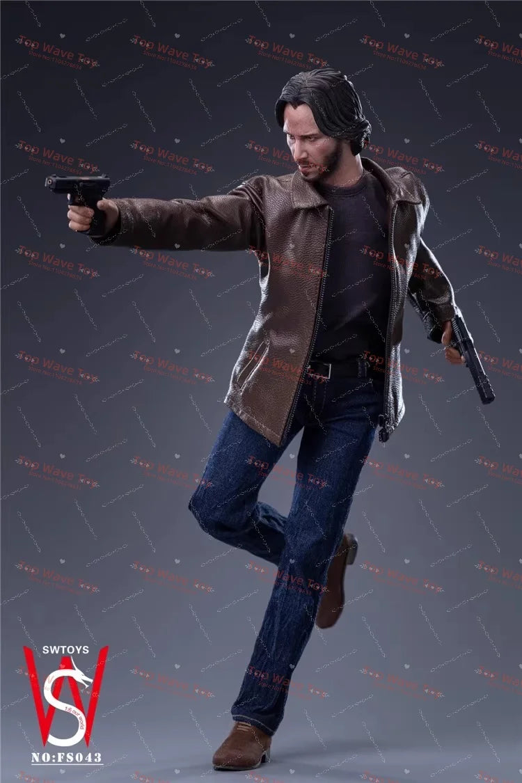 New Stock SWTOYS FS043 Scale 1/6 John Wick Swift Pursuit God Killer Full Set Moveable Action With Pet Dog Action Figure Toy