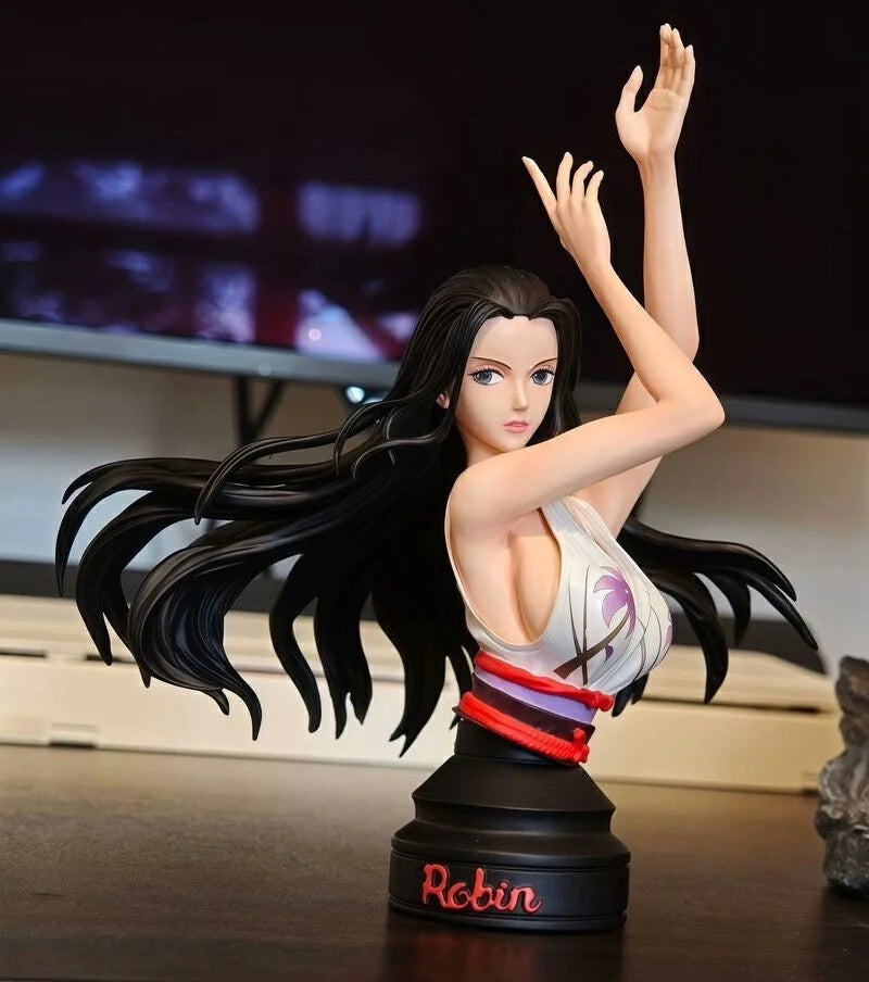 New 36.5cm One Piece Devil Child Nico Robin Double Shaped Pvc Desktop Ornament Large Gk Figure Model Ornament Carving Gift