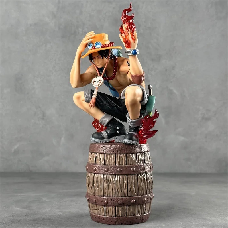 In Stock One Piece Ace Limited Edition Gk Figure Ao Anime Statue Trendy Desktop Decoration Collectible Toy Genuine