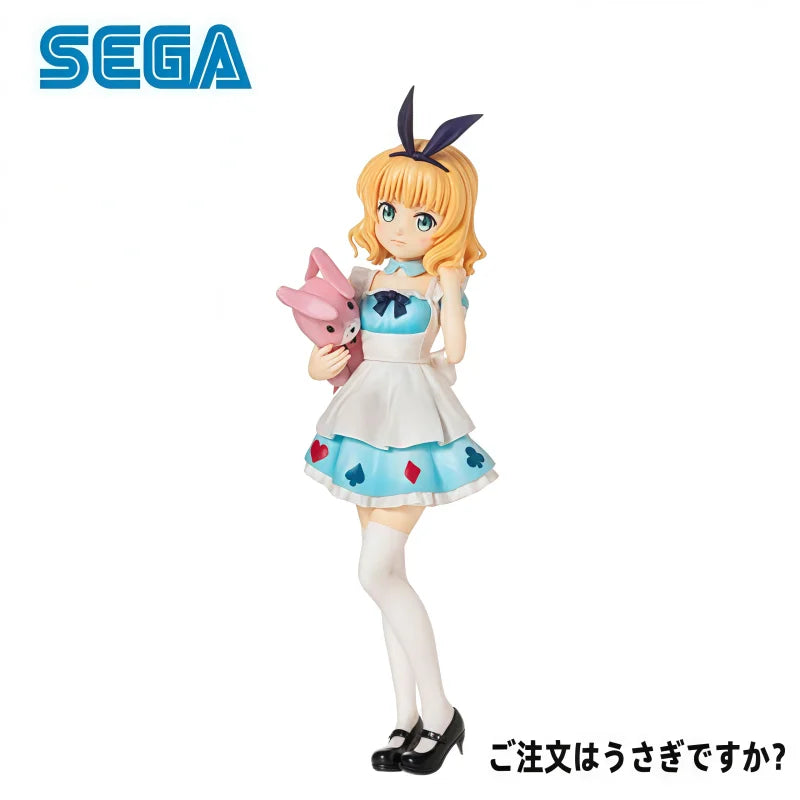 In Stock 100% Original SEGA Is The Order A Rabbit Kirima Syaro Action Figure Model Doll Brand New Boxed  Animation Peripherals