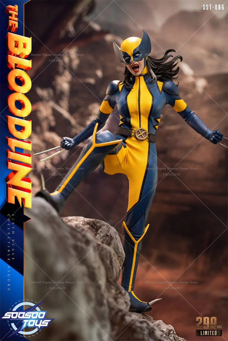 Soosootoys SST-086 1/6 Scale Classic Yellow And Blue Battle Suit 12-inch Full Set Action Figure Soldier Doll Body Height 28CM