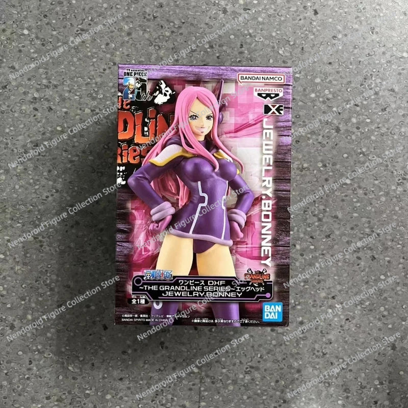 In Stock Bandai BANPRESTO DXF ONE PIECE The Grandline Series Egghead Jewelry Bonney Anime Action Figure Toy Model Collection