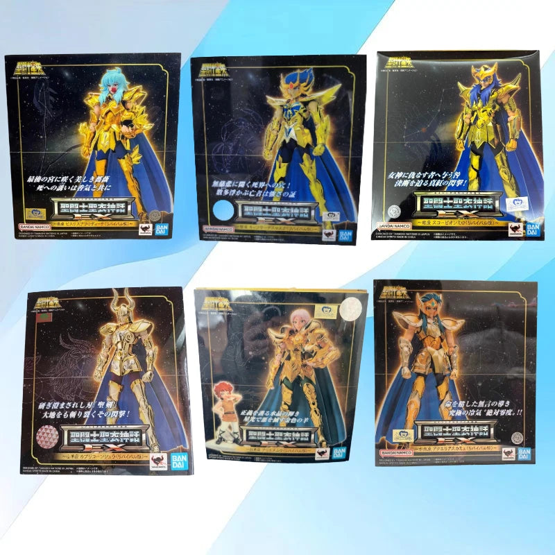 In Stock Bandai Saint Seiya EX Saint Cloth Myth Scorpio/Aquarius/Aries/Cancer/Goat/Pisces Revival Action Figure Toy