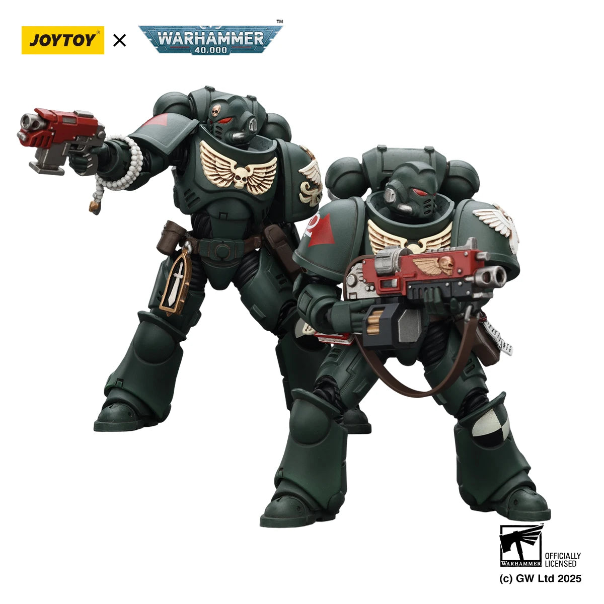 JOYTOY Warhammer 40K 1/18 Action Figure Dark Angels Intercessors Brother Nadael Asharr figures Toys