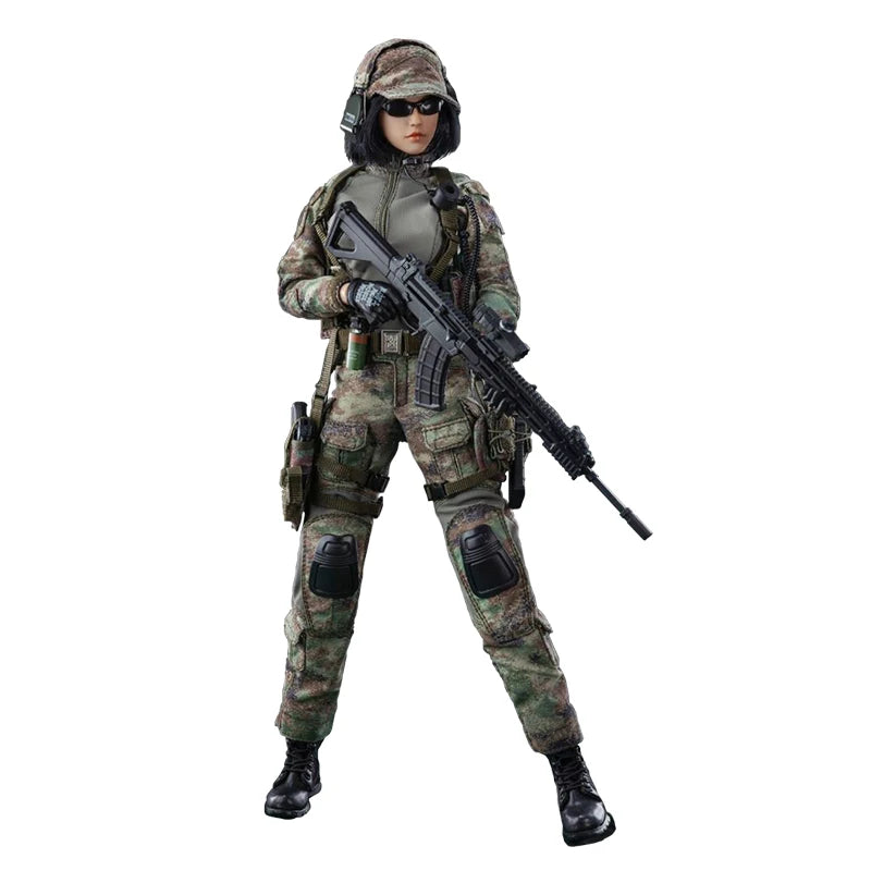 1/6 Scale Military Precision Shooter Nya Female Soldier Realistic Collectible Action Figure Model Toy For Hobbyists