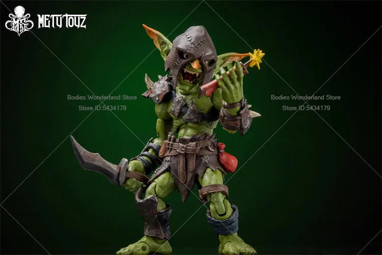 Original  Mety toyz 1/12 Scale Soldier Goblin Orc Goblin Exploration Team Warrior 13CM Action Figure Doll Collection