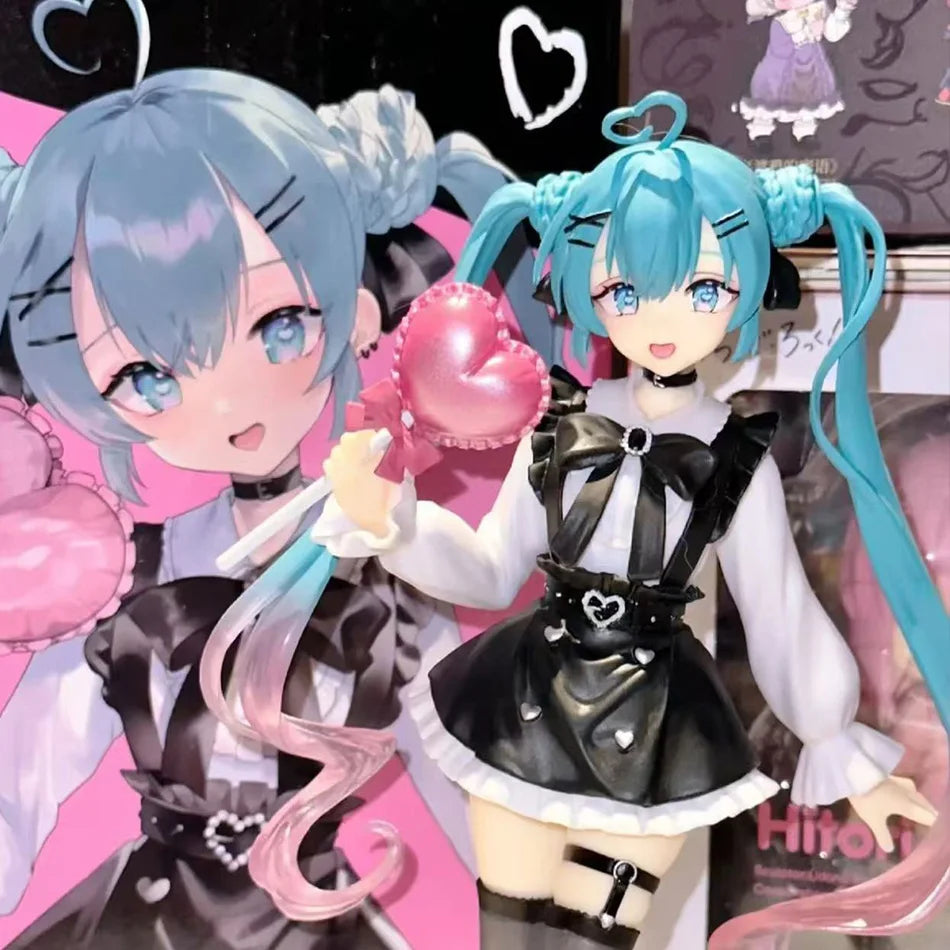 19cm Sexy Girl Hatsune Miku Anime Figure Fashion Subclture Miku Action Figure Room Decorations PVC Collection Model Doll Toys