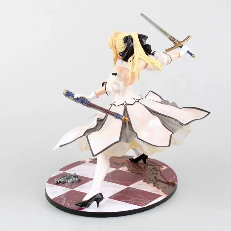 Fate/Stay Night Sexy Anime Figur The King White Saber Huke Ver. Sexy Figur The King SABER LILY Actionfigur Spielzeug