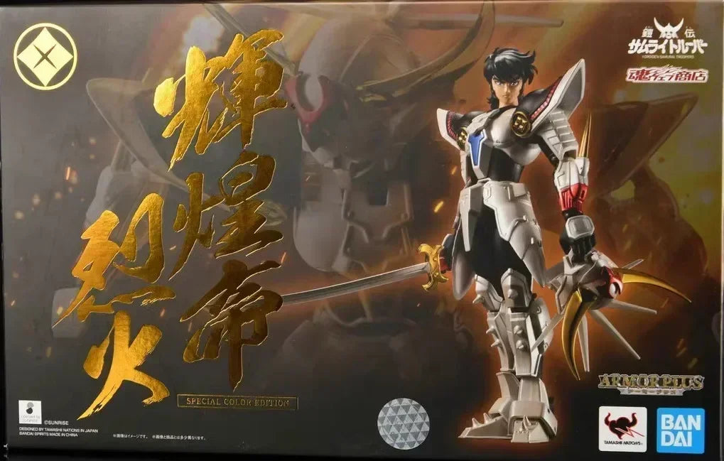 Original in Stock Sentinel Yoroiden Samurai Troopers Ronin Blaze Flame God Anime Figure Collection Model Dolls Action Figure
