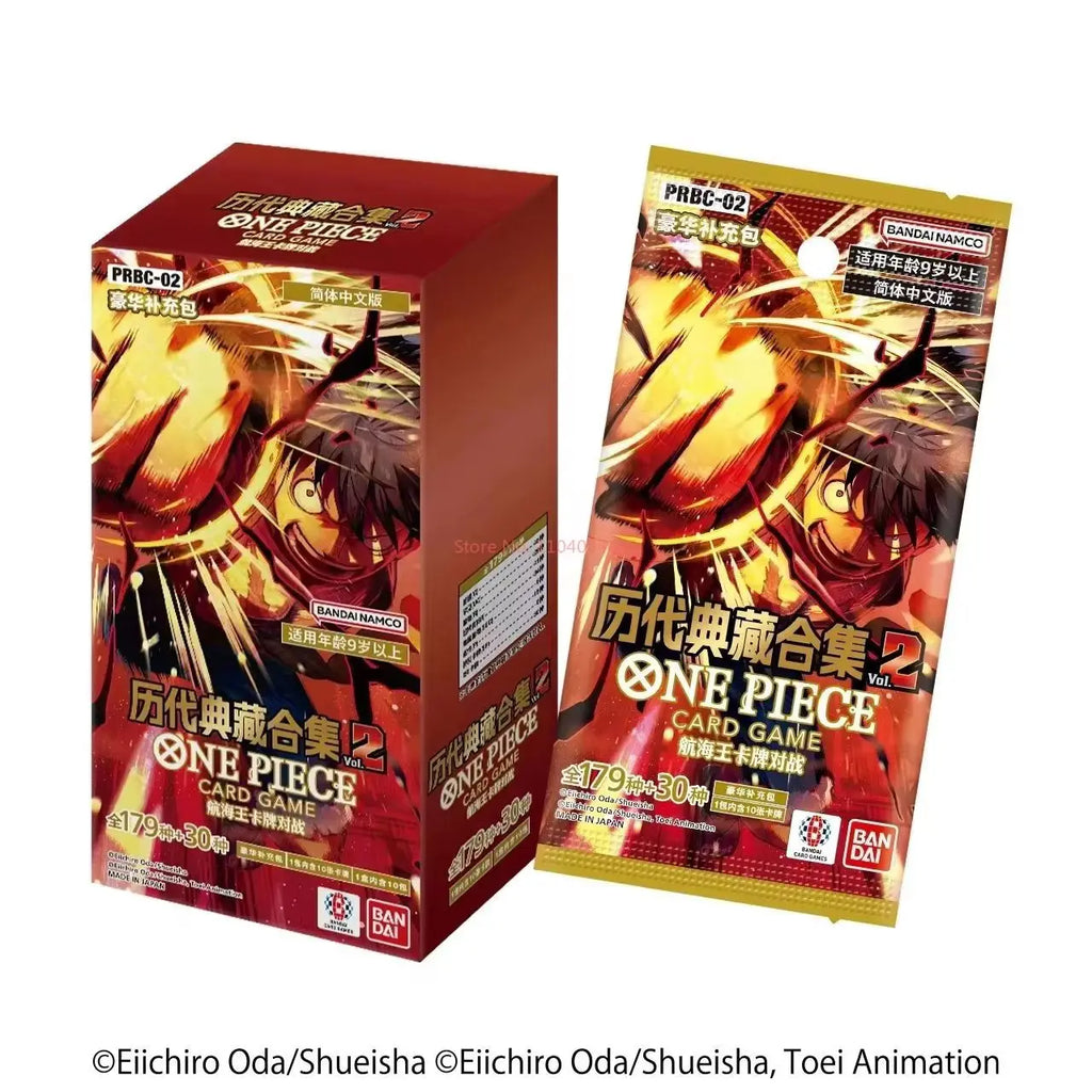 In Stock 2025 Bandai Genuine One Piece Opcg Tcg Game Card Chinese Version Op13 Carrying On His Will Collection Card Toys