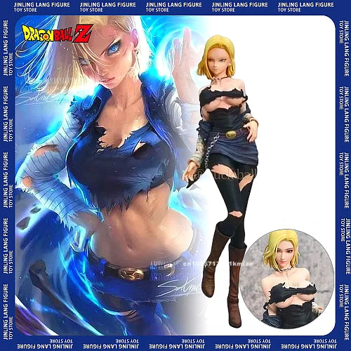 30cm Dragon Ball Z Anime Figures Android 18 Action Figures Sexy Lazuli Pvc Statue Model Doll Collectible Ornament Birthday Toys