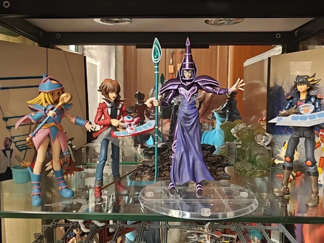 Original Bandai SHM 1/12 Yu-Gi-Oh! Duel Monsters Yugi Muto Black Magician Action Figure Collection Model Toys Gifts in Stock