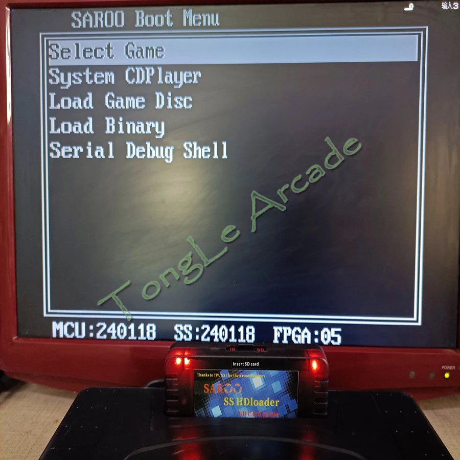 2025 Newest V0.7 SAROO SS HDloader Game Reader Cartridge Card Support SD TF Menory Cards Play Games Without CD for Saturn System