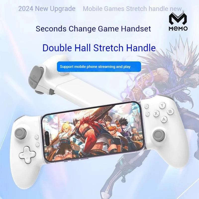 2024 New Memo S3 Gamepad Type C Mobile Phone Controller Hall Effect Stick Joystick Android Type C Ps Cloud Game Customized
