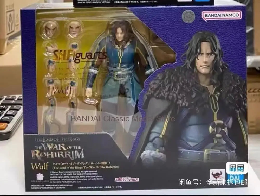 Bandai Original SHF Lord of The Rings Anime Figures The War of The Rohirrim WULF Action Figures Shf Hera Model Toys gifts