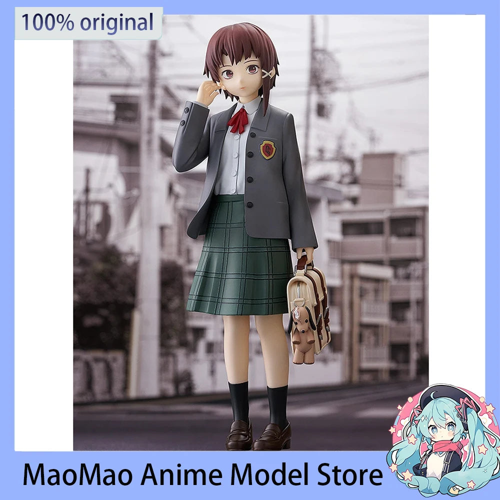 IN Stock Original Genuine GSC POP UP PARADE Serial Experiments Lain Iwakura Lain L size Action Figure Model Collectible Toy 23cm