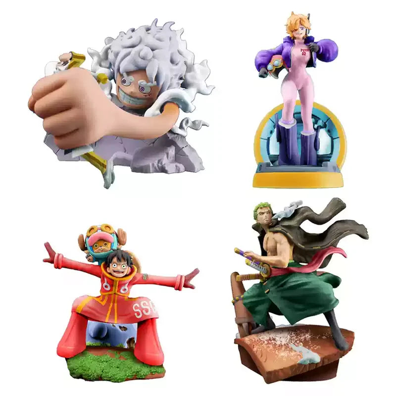 In Stock Megahouse One Piece Box Egg Logbox Egg Island Action Figures Luffy Gear 5 Zoro Chopper Collectible Toys Birthday Gifts