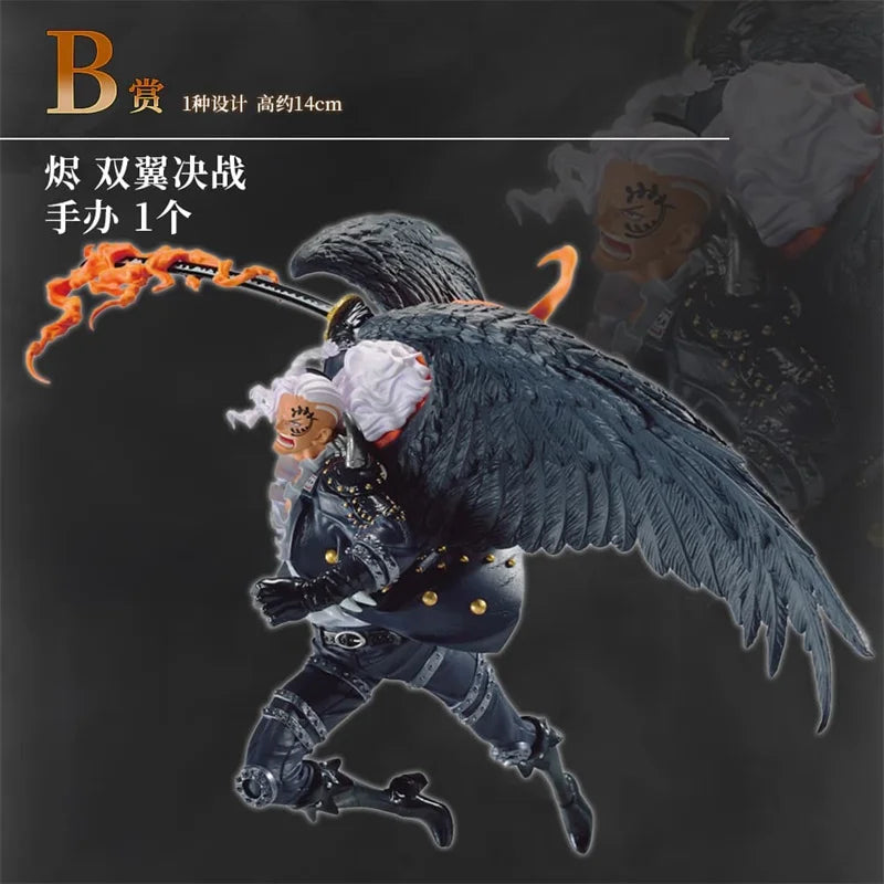 Bandai Original One Piece Ichiban Kuji Two Wings Battle Roronoa Zoro Sanji Anime Figures Toys For Kids Gifts Cool Collections