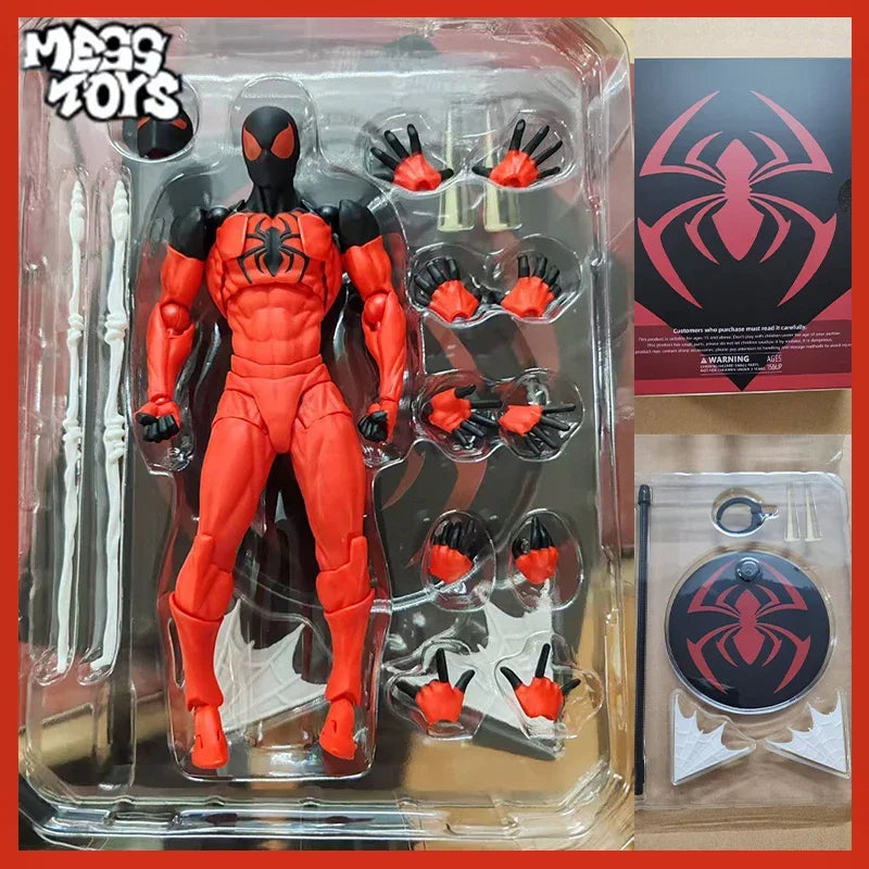 Играчки за бъркотия Спайдърмен Симбиот Кайн Messtoys На склад Спайдърмен Червен и черен костюм Паяк Аниме Фигурка Детски подаръци за рожден ден