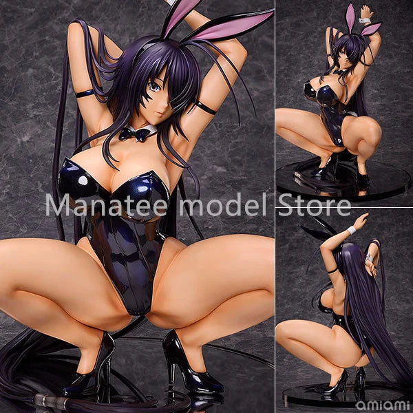 FREEing Original Shin Ikkitousen Unchou Kan-u Bare Leg Bunny Ver. 2nd 1/4 PVC Action Figure Anime Model Toys Collection Gift