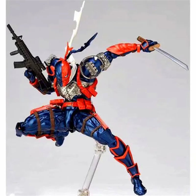 In Stock Kaiyodo X-Men Amazing Revoltech Yamaguchi Deathstroke Action Figure Anime Action Figures Collection Model Toys