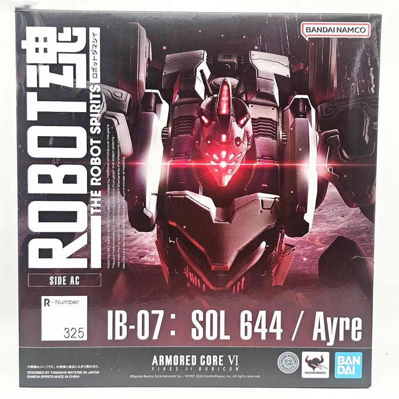 Bandai Genuine THE ROBOT SPIRITS ARMORED CORE VI 325 IB-07:SOL 644/ Ayre Anime Action Figure Collectible Model Toy Gift Children