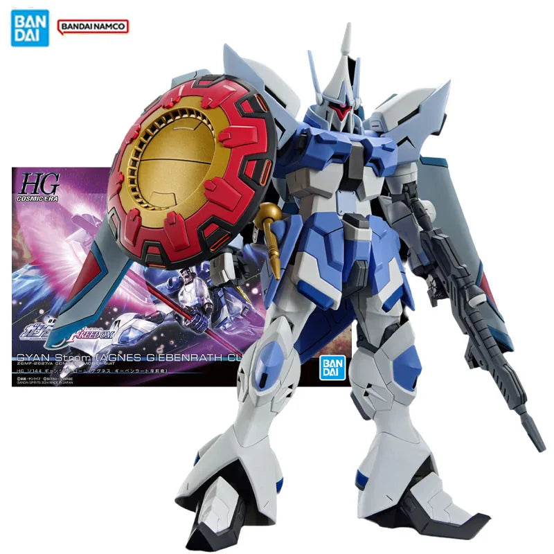 Bandai Original Genuine Figure Gundam Model Kit HGUC 1/144 ZGMF-2027/A Gyan Strom Collection Action Figure Model Children's Toys