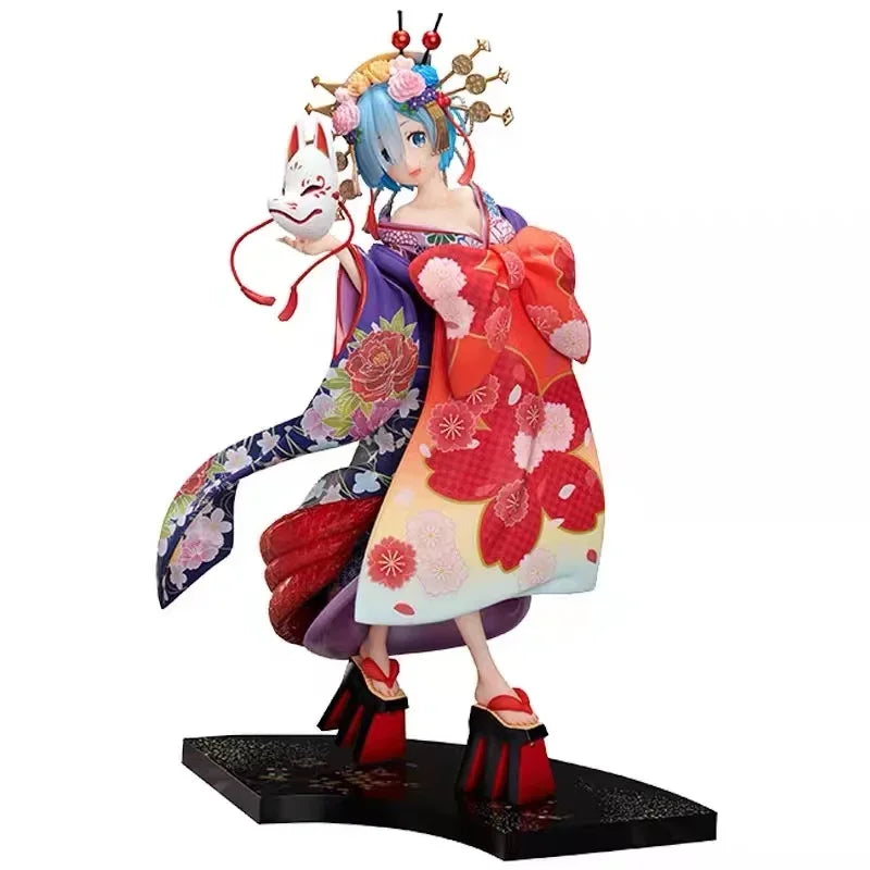 26cm Rem Hanfu Sexy Anime Figure Re:ZERO -Starting Life in Another World Rem Ram Action Figure Adult Collectible Model Doll Toys