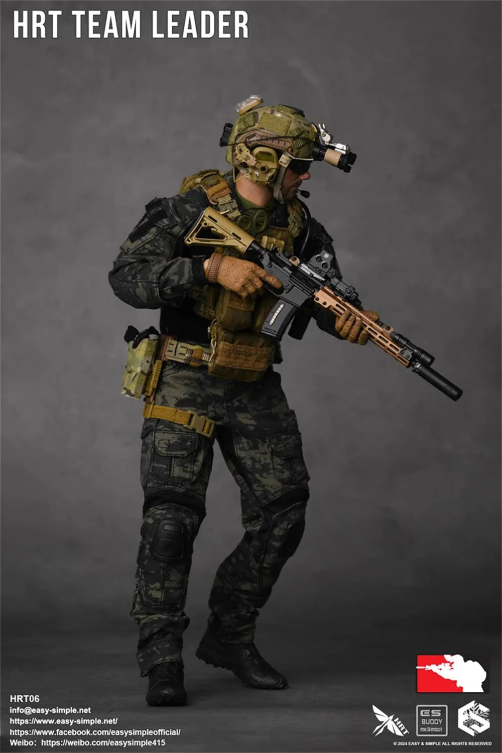 1/6 Easy&Simple ES HRT06 HRT TEAM LEADER Operation Full Set Moveable Action Figure Gift For Fans Collectable