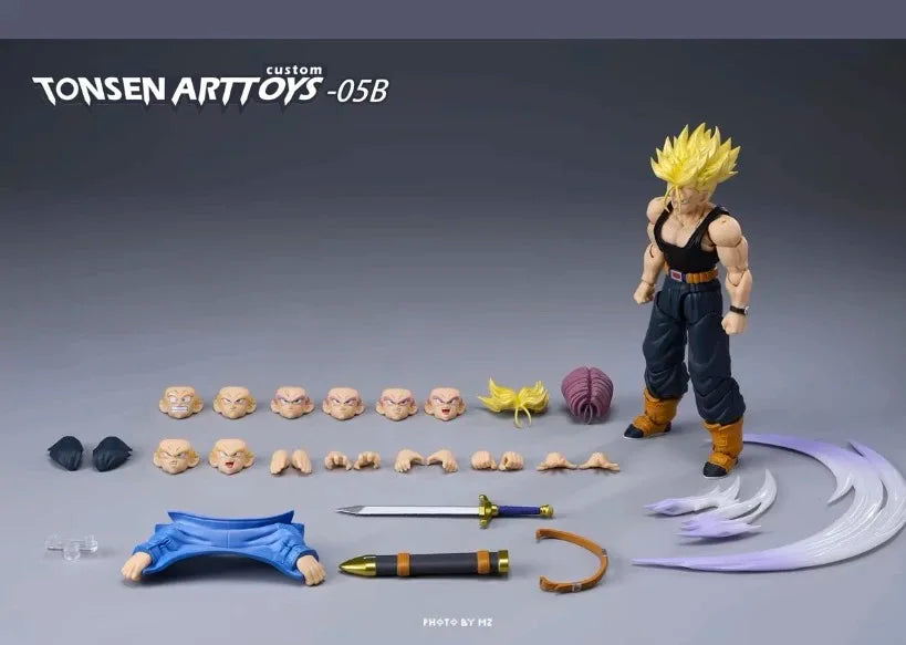 Second Edition Tonsenarttoys Tonsen Arttoys Kamione Dragon Ball Z Super Saiyan SSJ SSJ2 Trunks 05a 05b Action Figures Model Toys