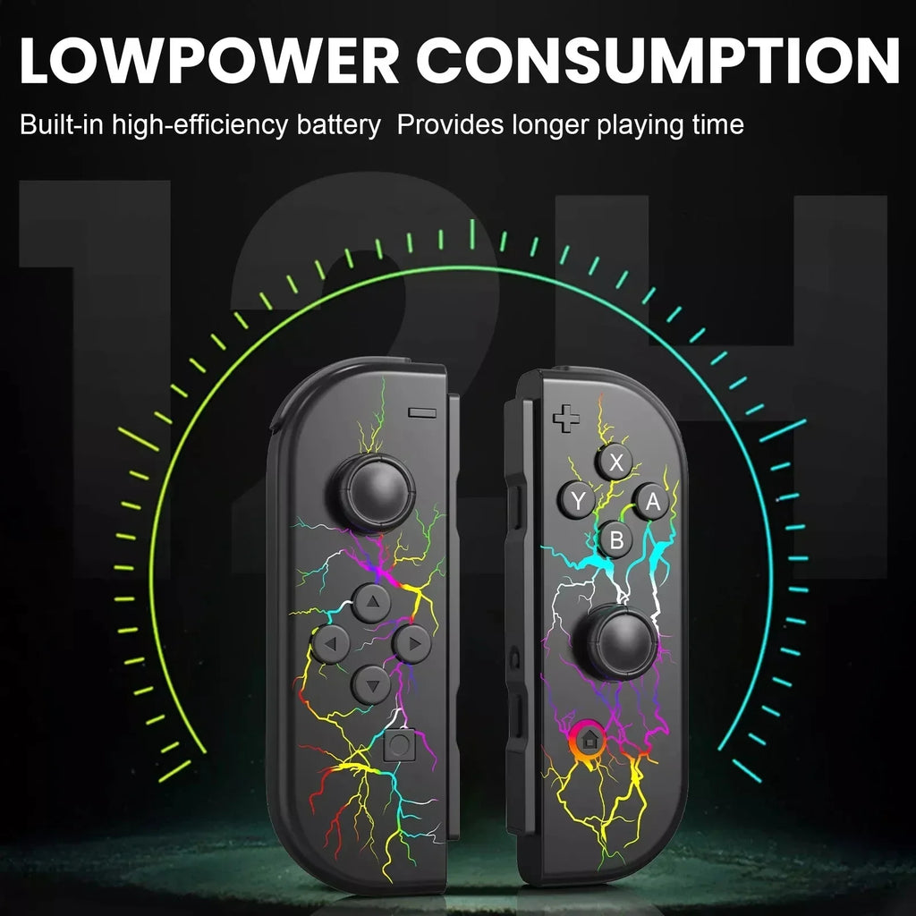 Joy Pad Joycons Gamepad for Nintendo Switch Joystick Bluetooth Wireless Game Controller Joystick with Trubo Video Game Consoles