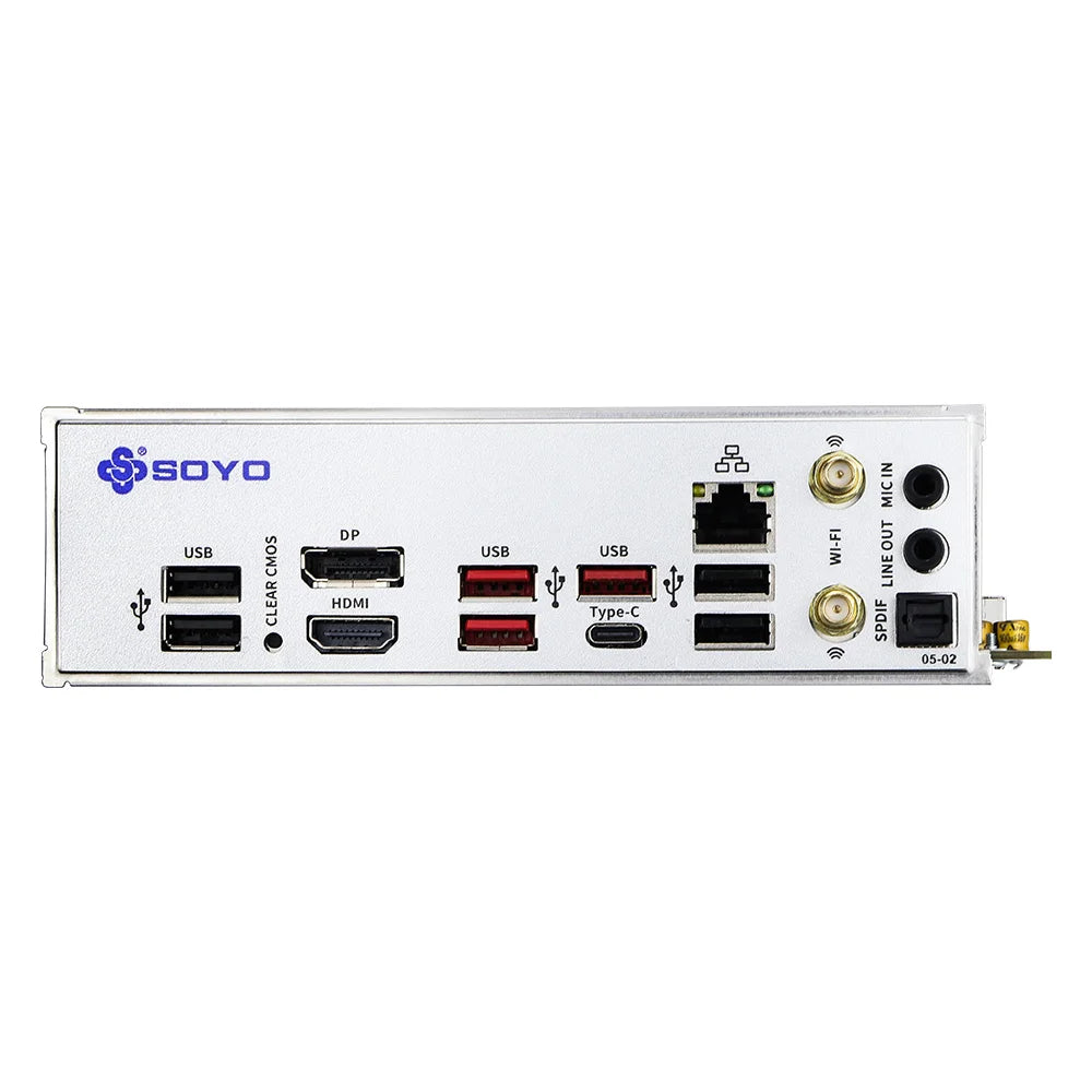 SOYO B650ITX AMD Motherboard AMD Ryzen AM5 DDR5 Supports CPU 7000 8000 9000 Processors Pcie5.0x16 Pcie4.0x4 M.2 ARGB WIFI6