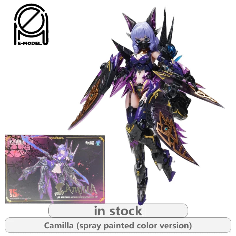 E-Model Principle Original Discworld Noir Mecha Girl Series Camila Ji Niang\Fenrir Anime Action Figure Assembly Model Toys