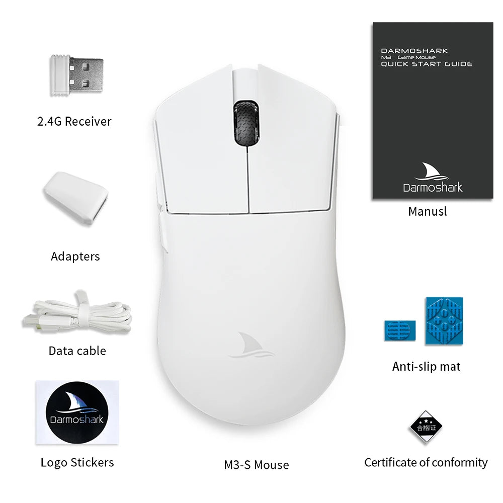 Motospeed Darmoshark M3 Bluetooth Wireless Gaming Maus 26000DPI PAM3395 Optische Sensor Computer Büro Maus TTC Für Laptop PC