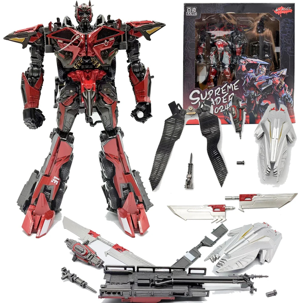 Трансформиращи играчки BAIWEI Sentinel Prime TW1024 Пожарна машина TW-1024 Автоботи Камион Модел SS61 Екшън фигурка Деформиращ робот