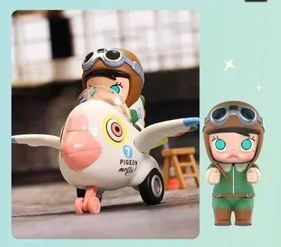 POP MART Molly Car Car Series Mystery Action Figure Anime PVC 100% Original Collectible Desktop Ornament Doll Toy