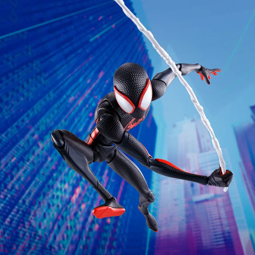 Shf Spider-man Anime Figure Miles Morales Gwen Stacy Action Figures Spiderman Across The Spider-verse Model Toys Pvc