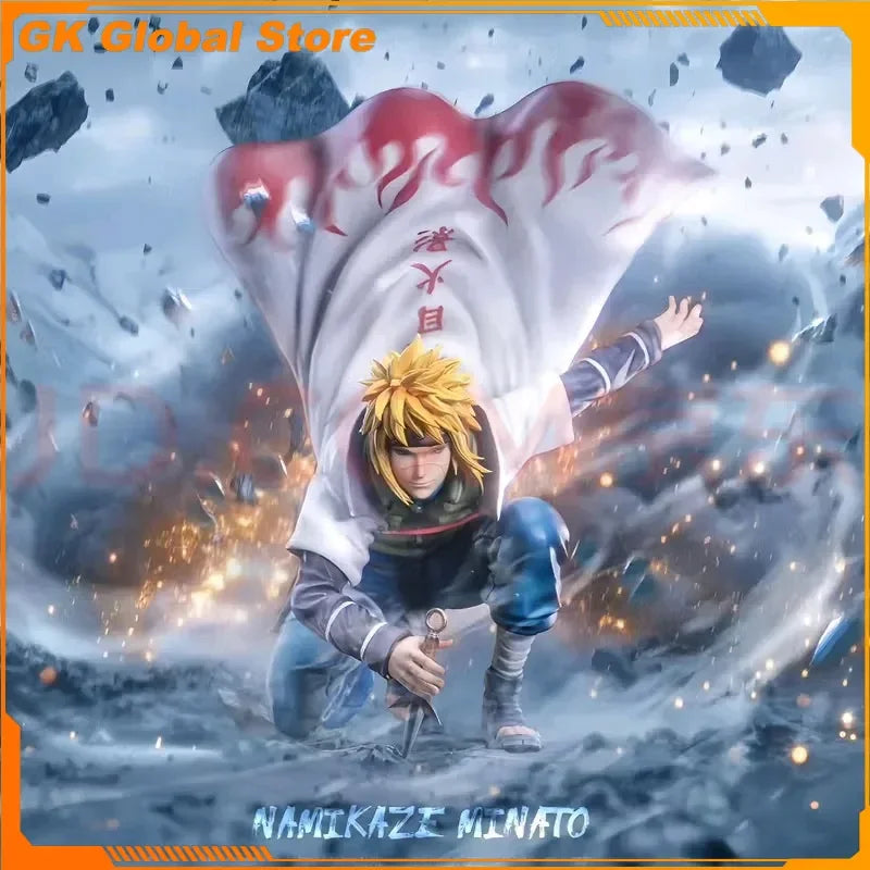 22 см Нова НАРУТО Аниме Фигурка Намиказе Минато Периферни Устройства Модел Сменяема Заглавна Статуя Настолни Украшения Подаръци за Рожден Ден Играчки