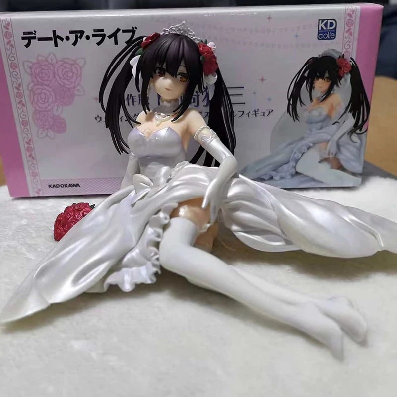 DATE A LIVE Kurumi Tokisaki Wedding Dress Ver. Anime Figure Statue Desktop Decoration Gift