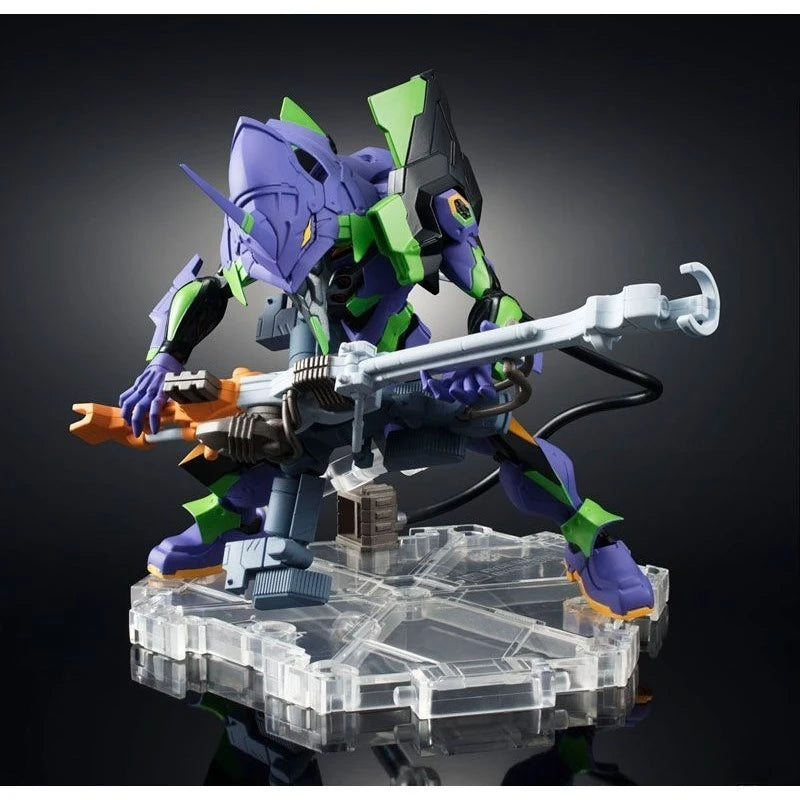 BANDAI NXEDGE STYLE EVA-01 100% Original genuine 100mm PVC Action Anime Figure Model Toys Figure Collection Doll Gift
