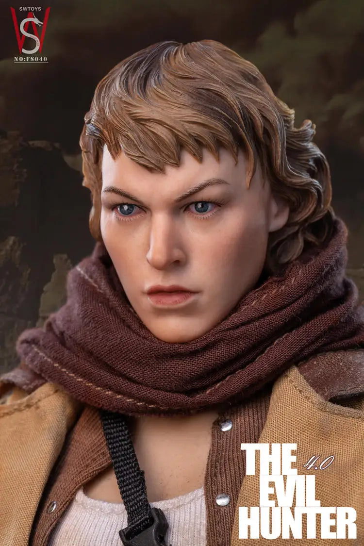 Original Swtoys Alice Figur „The Evil Hunter 4.0“ Actionfigur, Maßstab 1:6, Sammlerfigur, PVC-Modell, Spielzeug, Geschenk