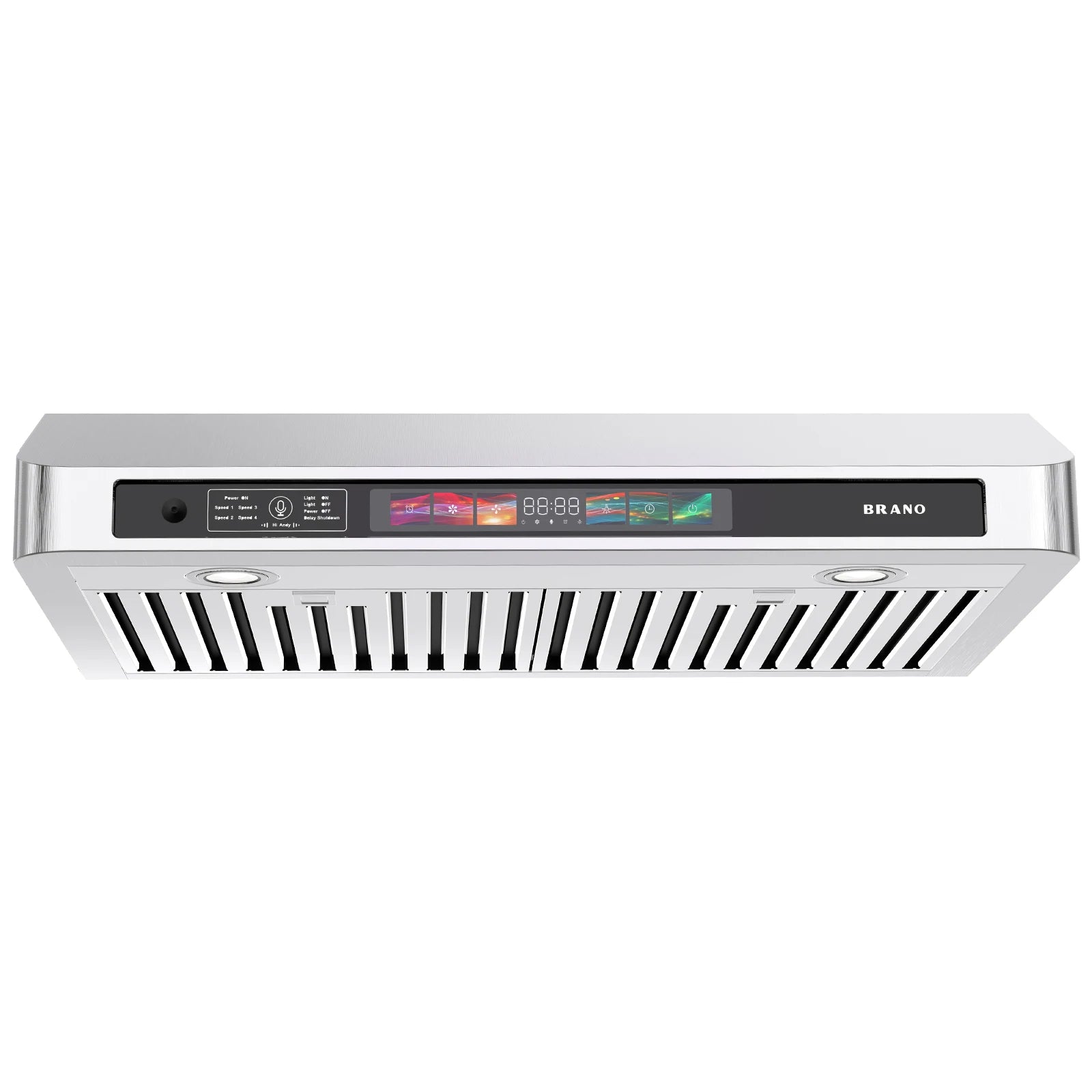 30/36 Inch Under Cabinet Range Hood with Voice/Gesture/Touch Control, 900 CFM Kitchen Vent Hood with 4-Speed Exhaust Fan
