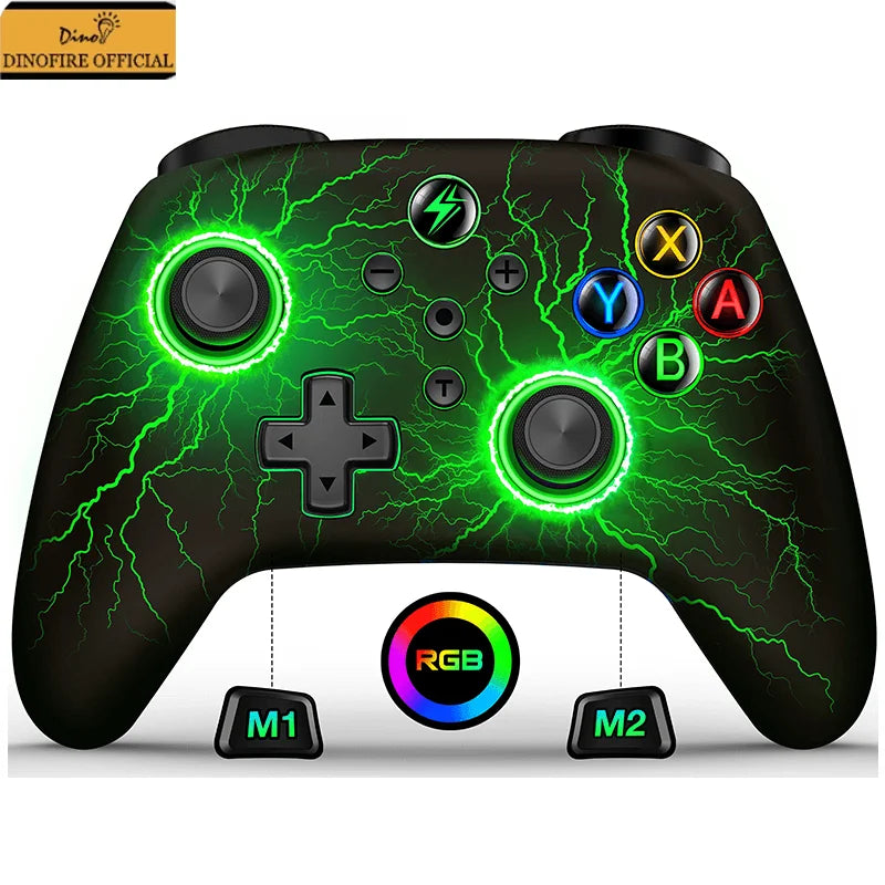 DinoFire Wireless Controller For Nintendo Switch OLED  Pro Gamepad for Switch Lite with 1000Mah Rechargeable Battery