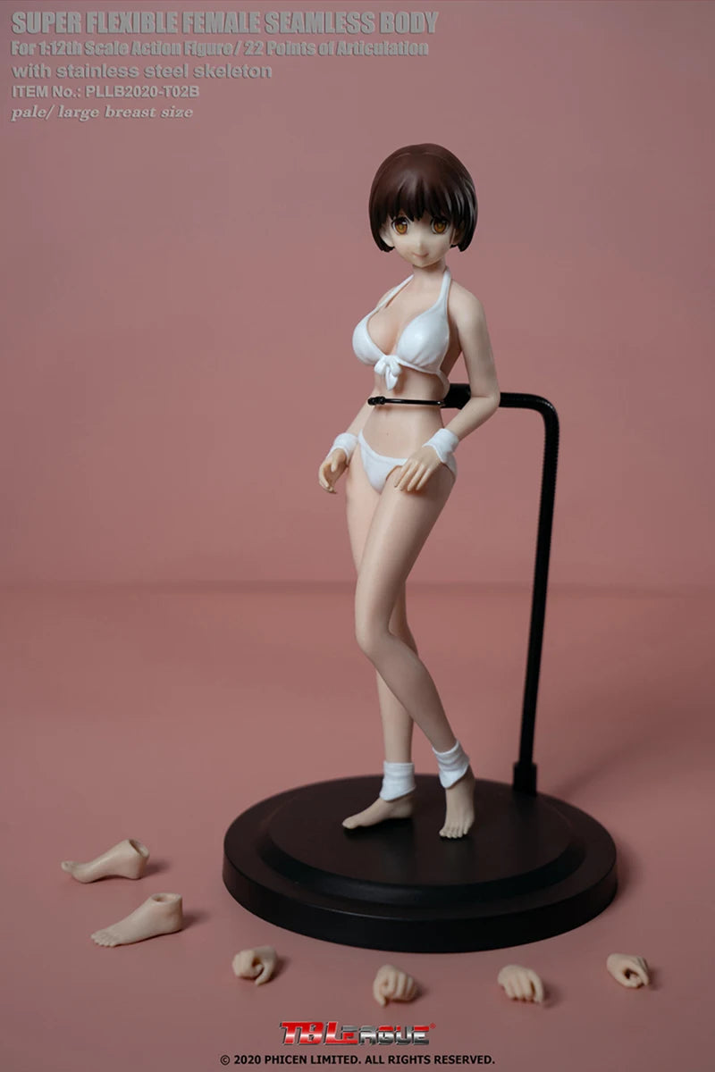 TBLeague Phicen 1/12 Scale TM01A TM02A T01A T01B T02A T02B T03A T03B T04A T04B T05A T05B Female/Male Pale/Suntan Body With Head