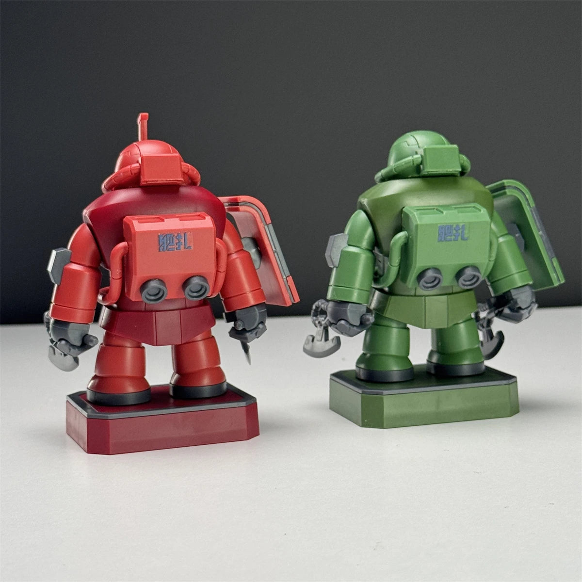 New Fat Zaku Q Version Magnetic Assembly Action Figure Model Kit Green Red Anime Figure Collect Mech Toys Desktop Surprise Gift