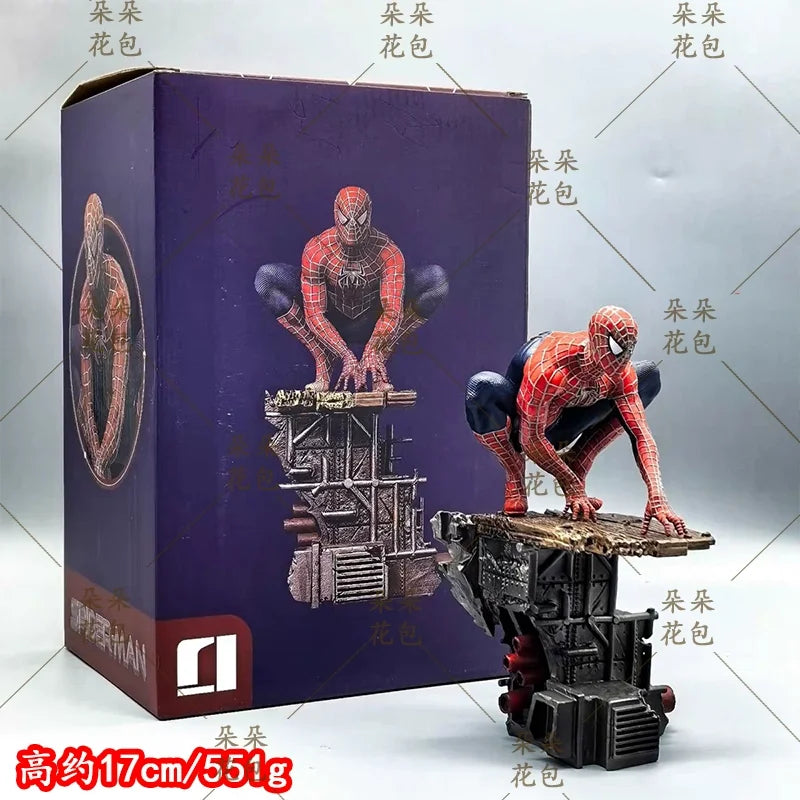 New 17cm Spider-Man：No Way Home Figure Spider Man Classic Poses Collection Of Animation Models Desktop Ornaments Toys Gift