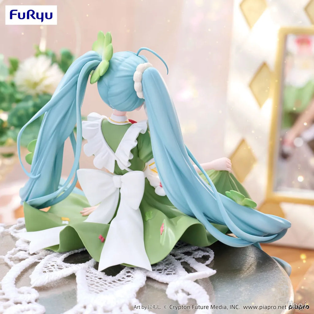 15cm Anime Figure Hatsune Miku Noodle Stopper Lucky Grass Fairy Action Figure PVC Collection Model Ornament Toys Gifts