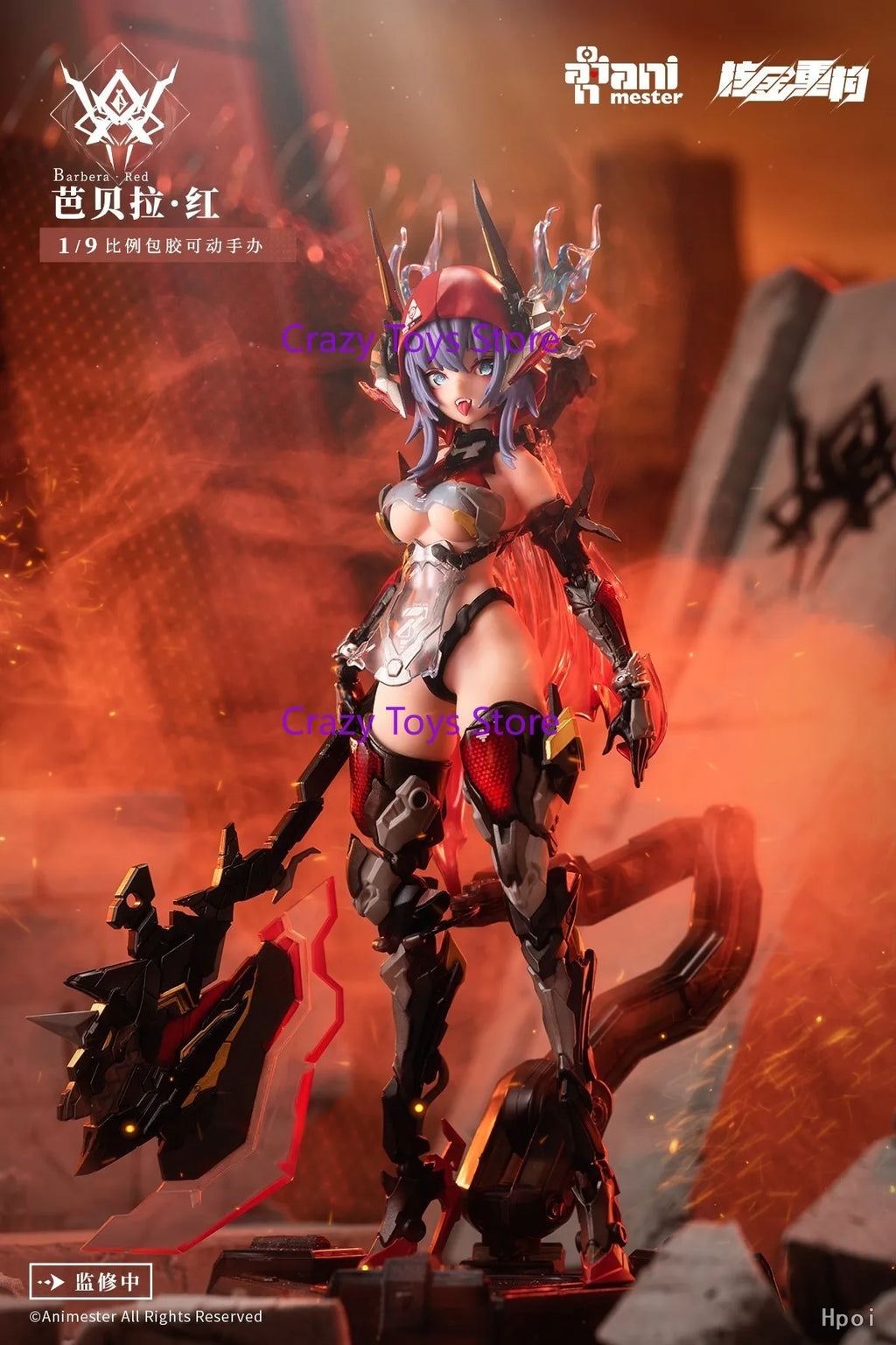 In Stock Nuclear Gold Reconstruction AniMester Thunderbolts Barbera-Red 1/9 Action Figure Model Toy Collection Gift