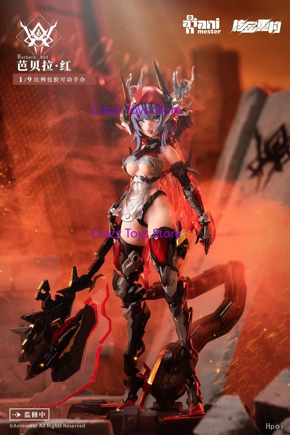 In Stock Nuclear Gold Reconstruction AniMester Thunderbolts Barbera-Red 1/9 Action Figure Model Toy Collection Gift
